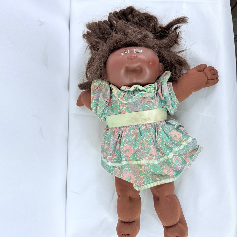 Cabbage Patch Kid Cornsilk Hair Brown Eyes African American Factory (P) HM  #9H